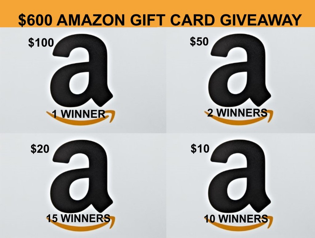 600 Amazon GC Giveaway